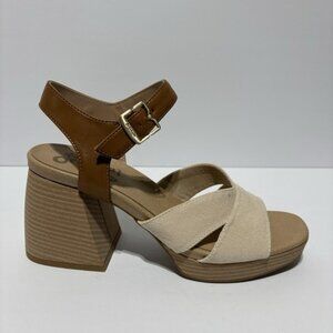 Dr. Scholl’s Women’s Mariah Chip Brown Block Heel Sandals, Size 8.5 M